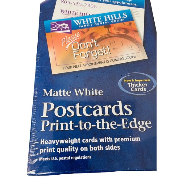 Avery Matte White Postcards 4" x 6" Print-To-The-Edge 100 Cards Heavyweight - Picture 4 of 5